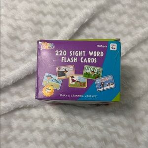 #133 Purple Sight Word Flash Cards